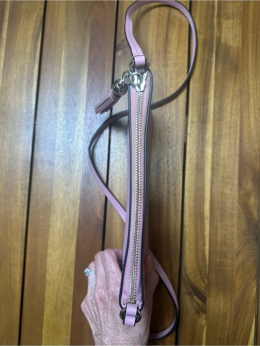 Kate Spade Pink Ivy Street Amy Crossbody Bag with Gold Details